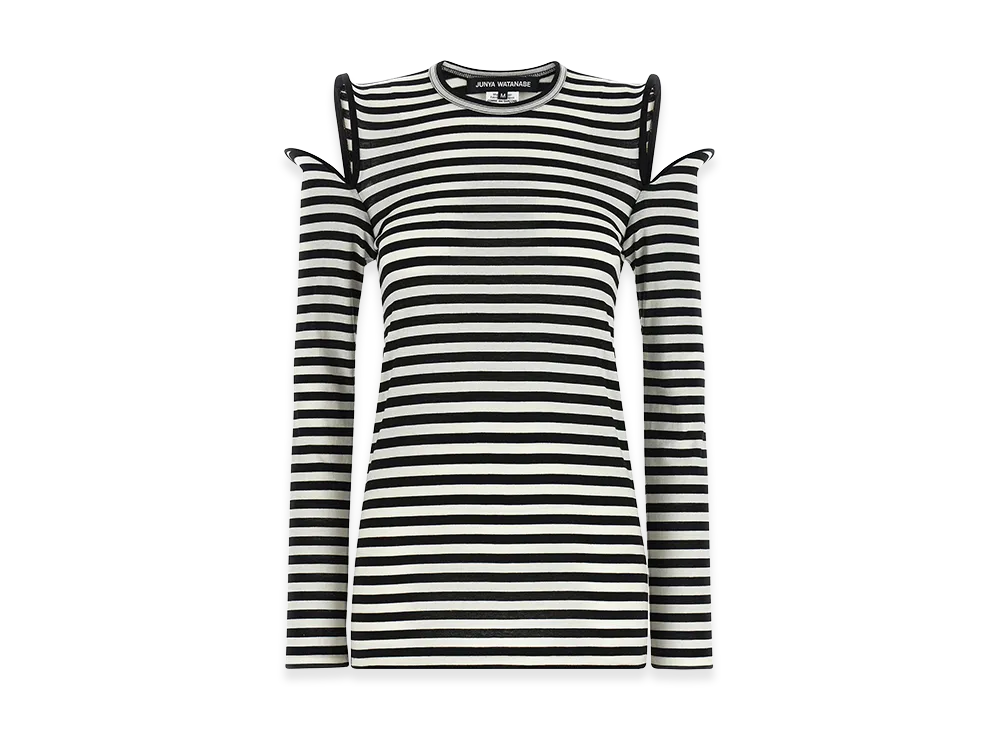 JUNYA WATANABE Women's Sculptural Shoulder T-Shirt "Black"