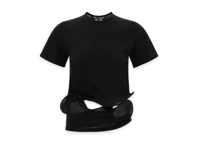 JUNYA WATANABE Women's Sculptural Background T-Shirt "Black"