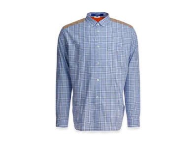 JUNYA WATANABE Check Shirt With Quilted Inserts "Black"