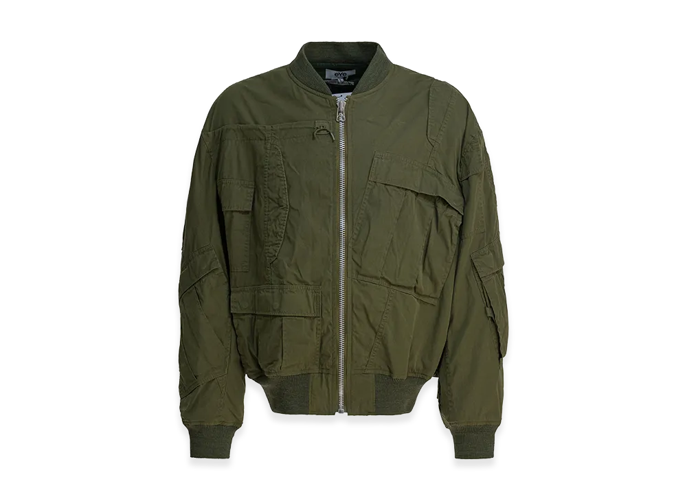 JUNYA WATANABE Cotton And Nylon Bomber Jacket "Black"