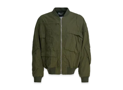 JUNYA WATANABE Cotton And Nylon Bomber Jacket "Black"