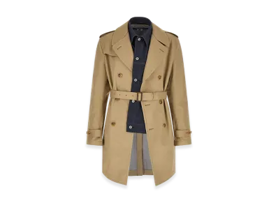 JUNYA WATANABE Denim Insert Trench Coat "Beige"