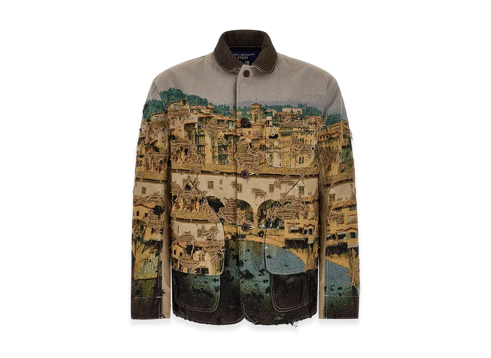 JUNYA WATANABE Jacquard Square Jacket "Black"