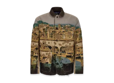 JUNYA WATANABE Jacquard Square Jacket "Black"