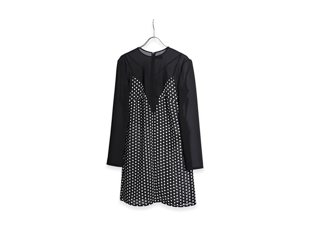 JUNYA WATANABE Women's Docking Camisole One Piece "Black Dot"