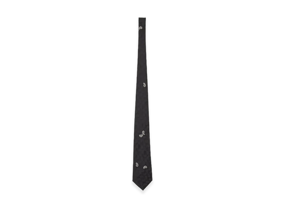 JUNYA WATANABE MAN Silk Jacquard Paisley Tie (8.5cm) "Black"