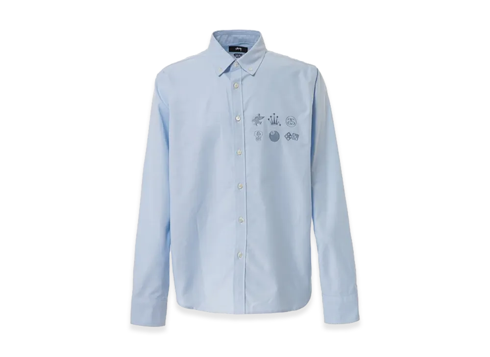 eYe JUNYA WATANABE MAN x Stussy W-Name Oxford BD Shirt "Saxe Blue"