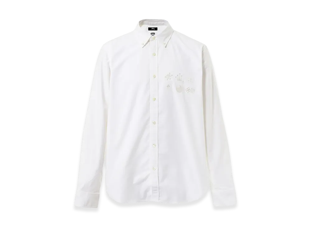 eYe JUNYA WATANABE MAN x Stussy W-Name Oxford BD Shirt "White"