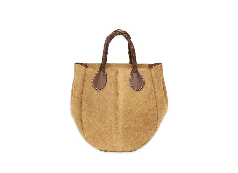 JW ANDERSON Small Punch Tote Leather Shoulder Bag "Beige"