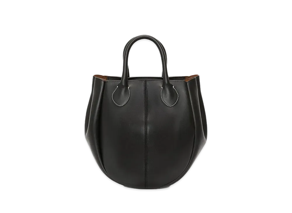 JW ANDERSON Small Punch Tote Leather Shoulder Bag "Black"