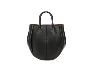 JW ANDERSON Small Punch Tote Leather Shoulder Bag "Black"