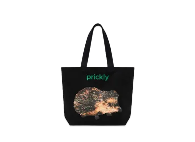JW ANDERSON Hedgehog-Print Canvas Tote "Black"