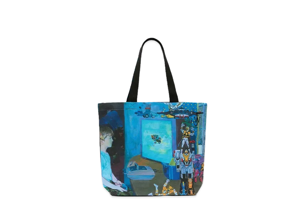 JW ANDERSON Canvas Shopper Bag "Blue"