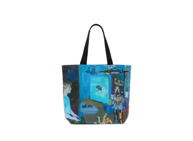 JW ANDERSON Canvas Shopper Bag "Blue"