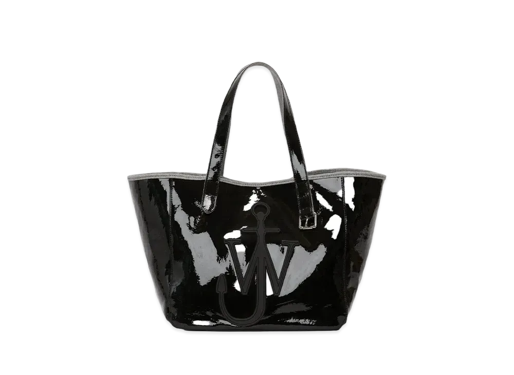 JW ANDERSON Belted Coated Denim Tote Bag "Black"