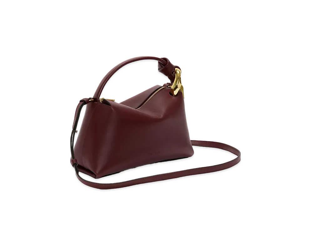 JW ANDERSON Corner Leather Top Handle Bag "Brown"