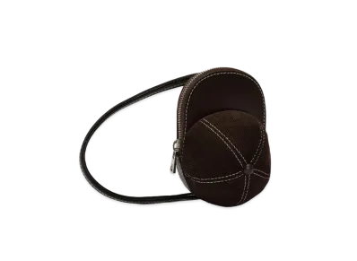 JW ANDERSON Medium Cap Corduroy Crossbody Bag "Brown"