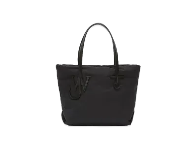 JW ANDERSON Small Puffy Anchor Logo Nylon Tote Bag "Black"