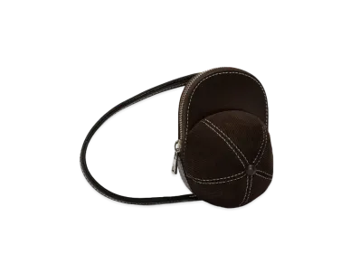 JW ANDERSON Mini Cap Corduroy Crossbody Bag "Brown"