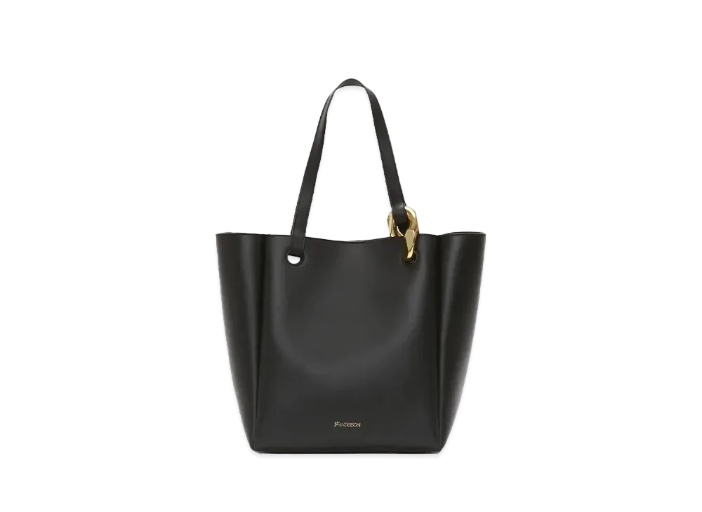 JW ANDERSON Corner Tote Leather Tote Bag "Black"