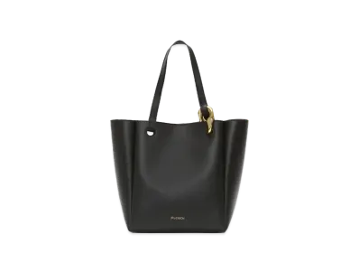 JW ANDERSON Corner Tote Leather Tote Bag "Black"