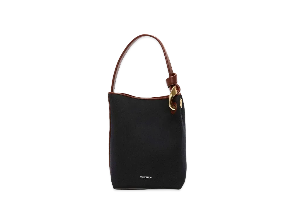 JW ANDERSON Corner Bucket Bag "Black"