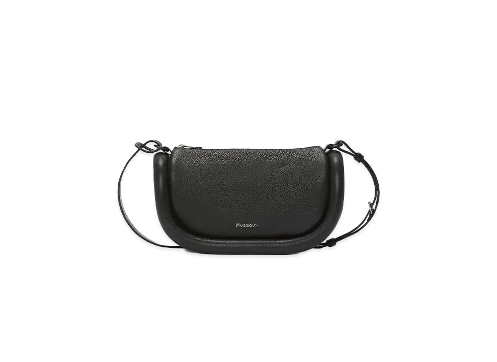 JW ANDERSON Bumper 12 Leather Crossbody Bag "Black"