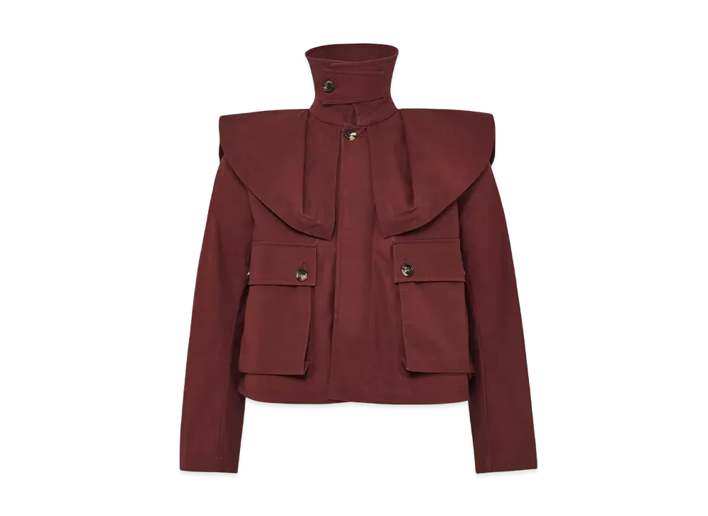 JW ANDERSON Oversized Collar Trench Jacket "Red"
