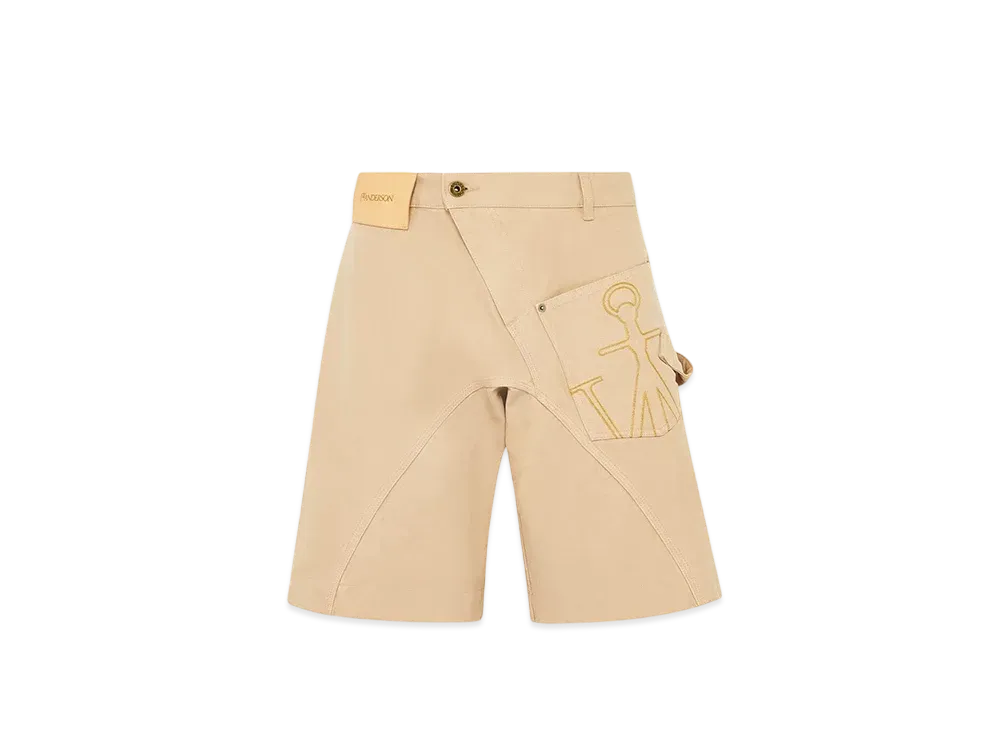 JW ANDERSON Twist Workwear Shorts "Beige"