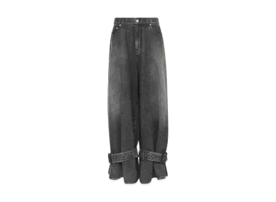 JW ANDERSON Buckle Cuff Denim Jeans "Black"