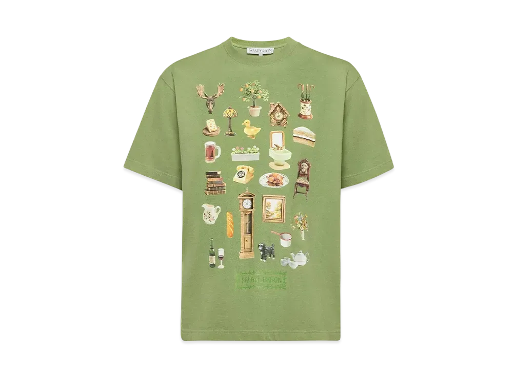 JW ANDERSON DIORAMA Print Tee "Green"