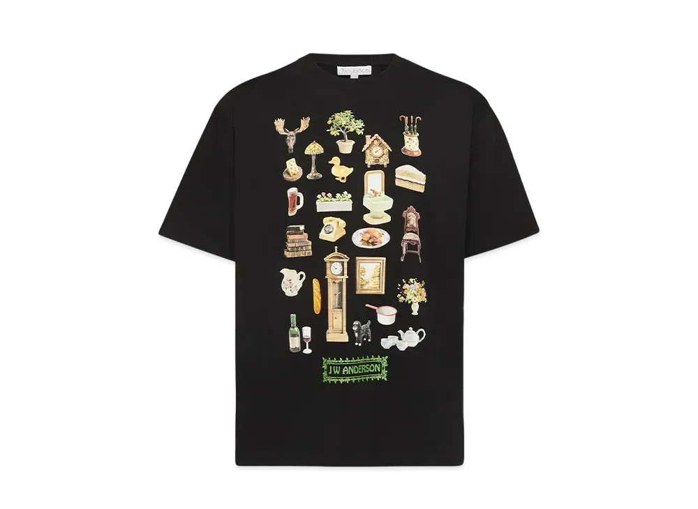 JW ANDERSON DIORAMA Print Tee "Black"