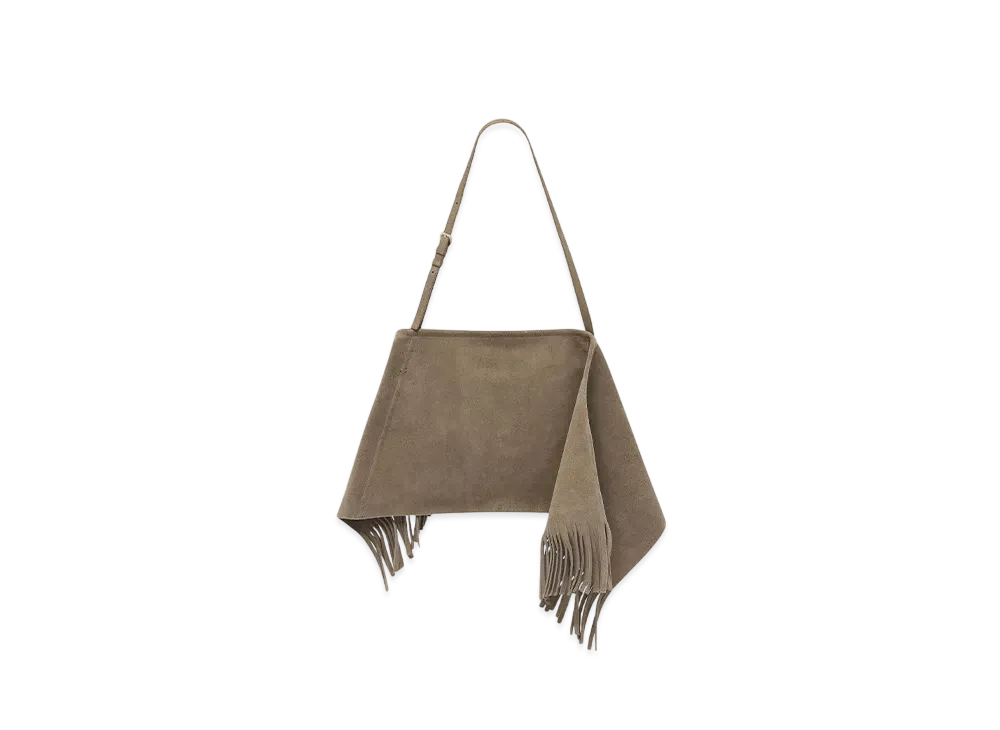 JW ANDERSON Medium Scarf Suede Shoulder Bag "Beige"