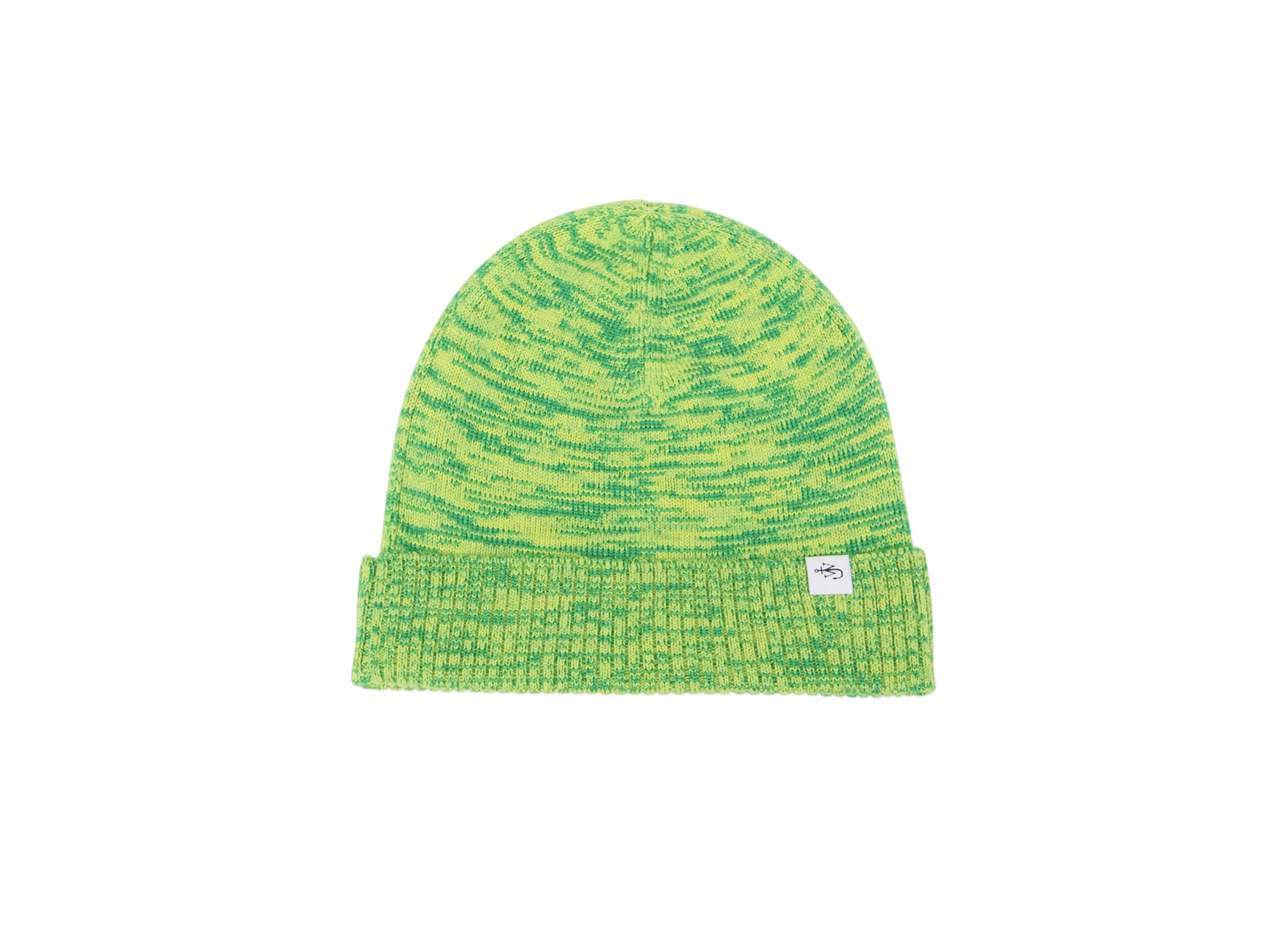 JW ANDERSON Knitted Beanie Hat "Green"