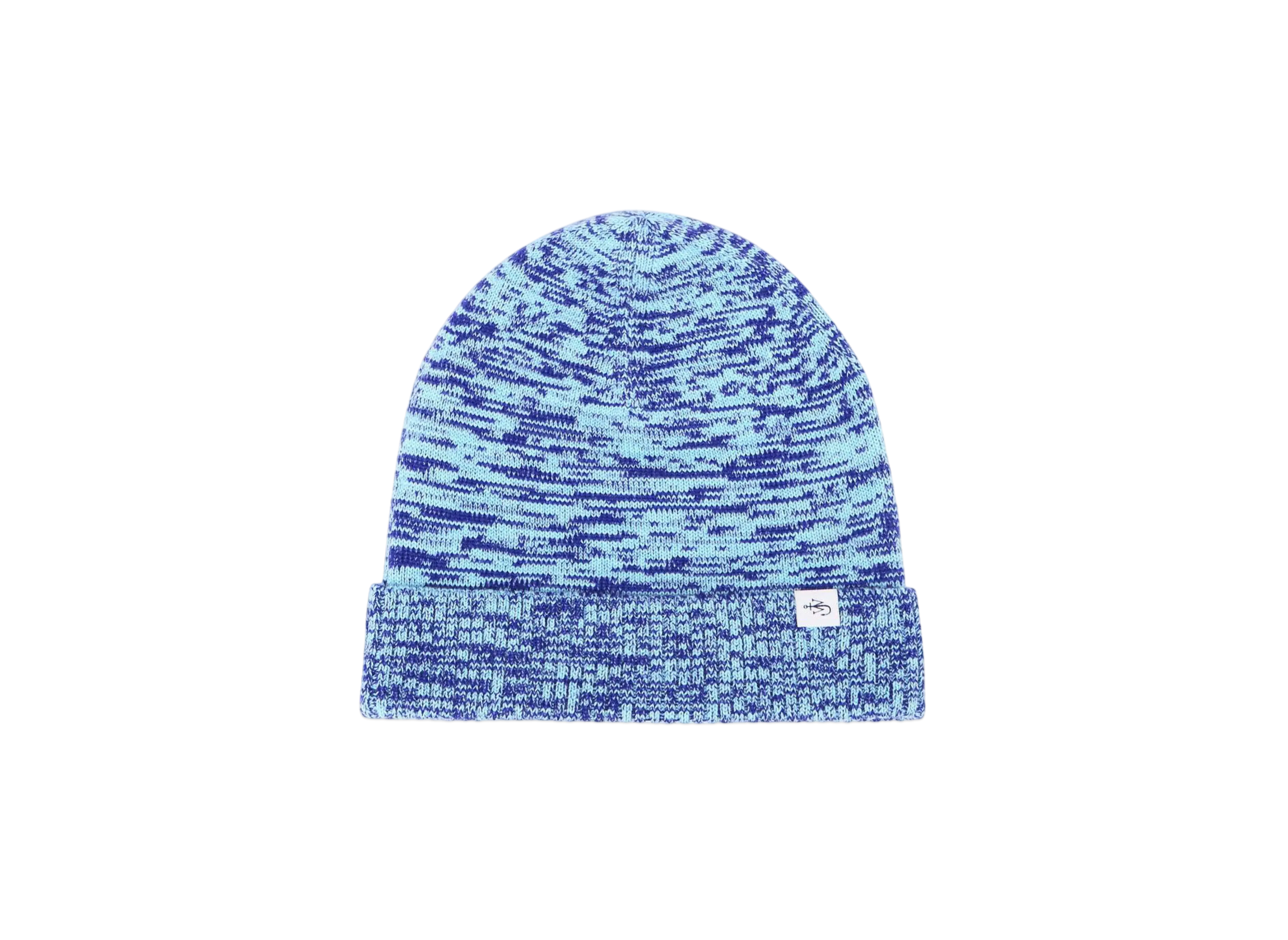 JW ANDERSON Knitted Beanie Hat "Blue"