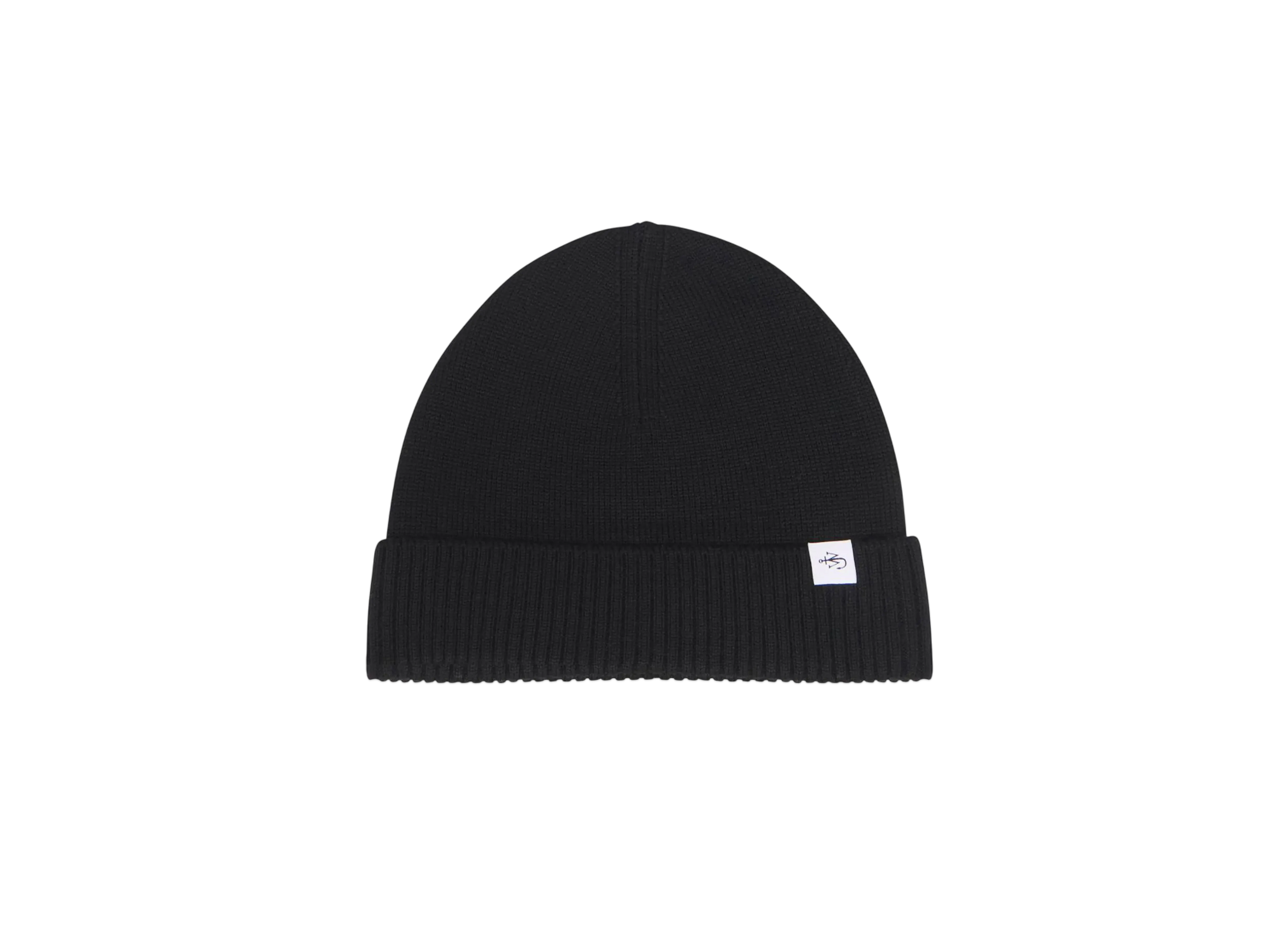 JW ANDERSON Knitted Beanie Hat "Black"