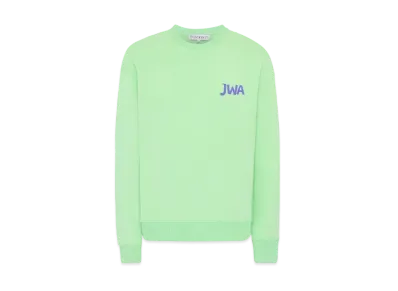 JW ANDERSON Mini Logo Print Sweatshirt "Green"