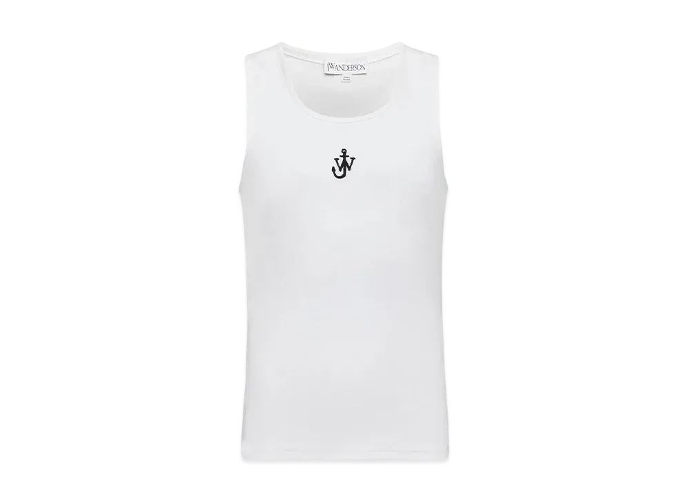 JW ANDERSON Anchor Logo Tank Top "White"