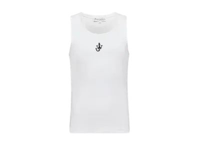 JW ANDERSON Anchor Logo Tank Top "White"