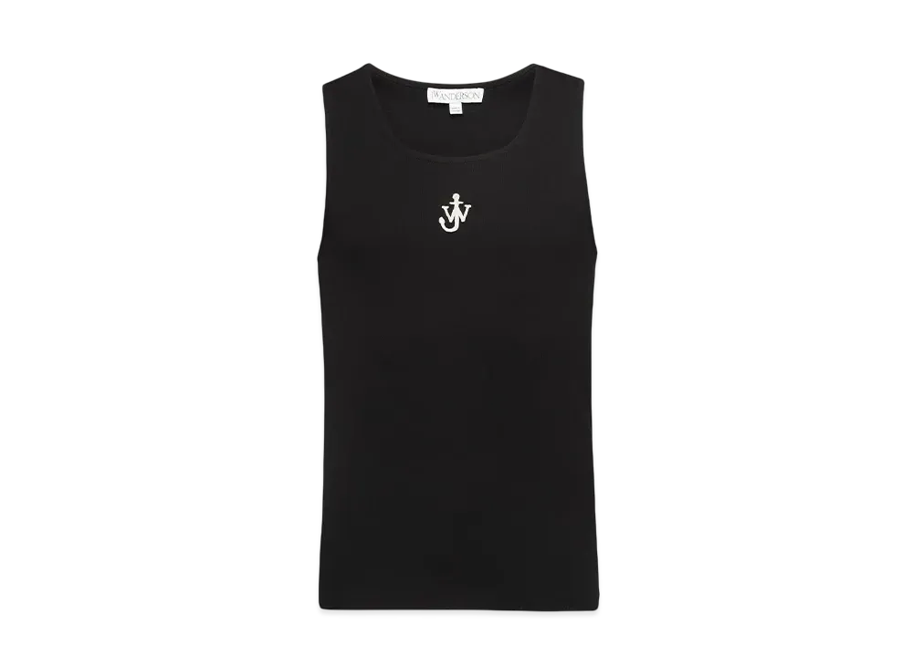 JW ANDERSON Anchor Logo Tank Top "Black"