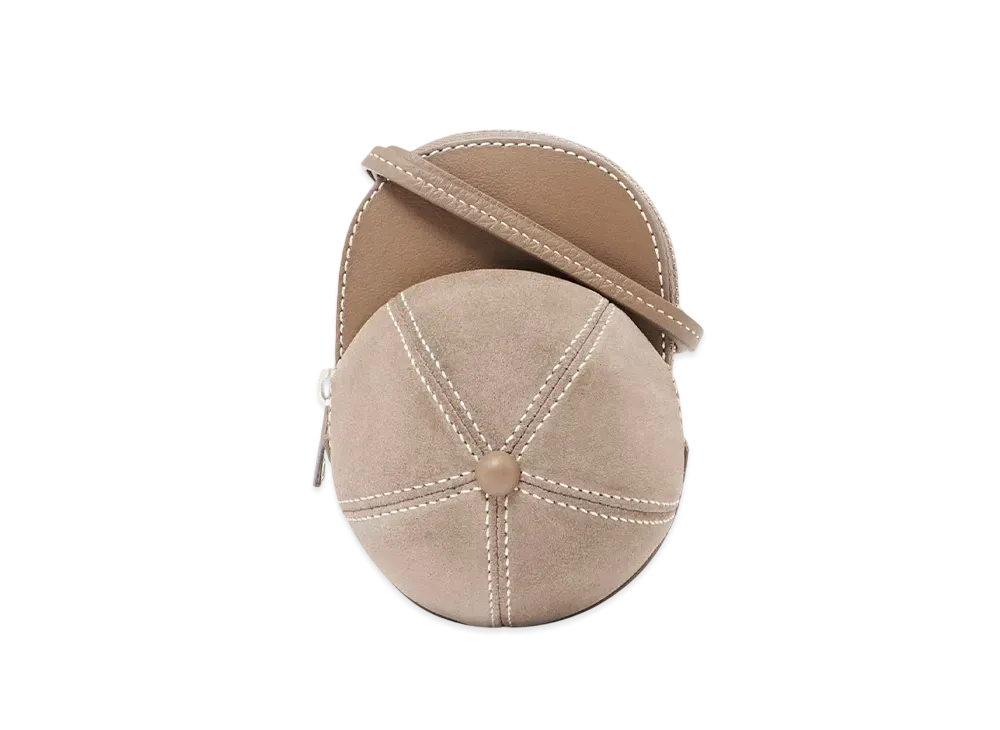JW ANDERSON Mini Cap Suede Crossbody Bag "Brown"