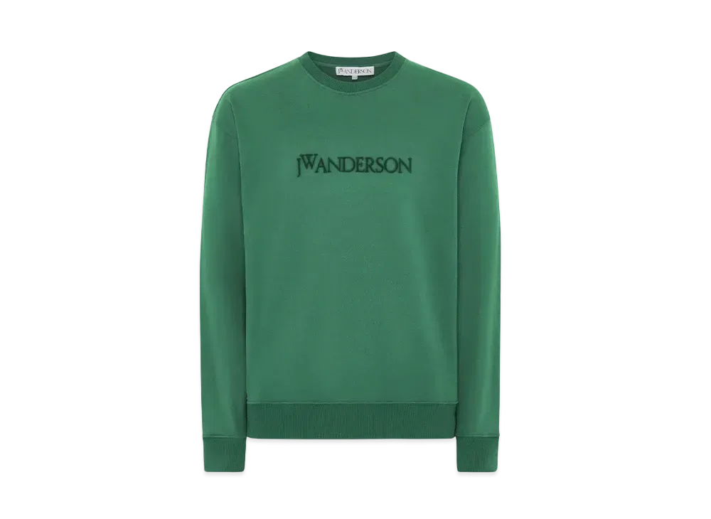 JW ANDERSON Logo Embroidered Sweatshirt "Green"
