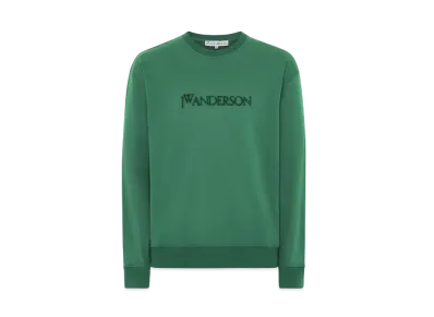 JW ANDERSON Logo Embroidered Sweatshirt "Green"