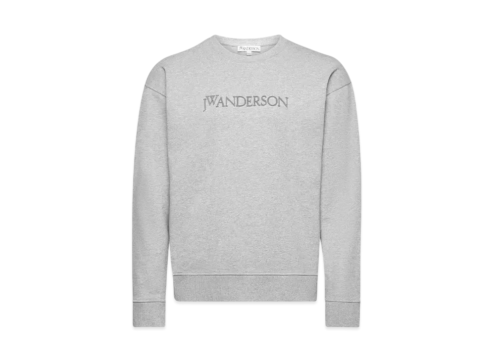 JW ANDERSON Logo Embroidered Sweatshirt "Gray"