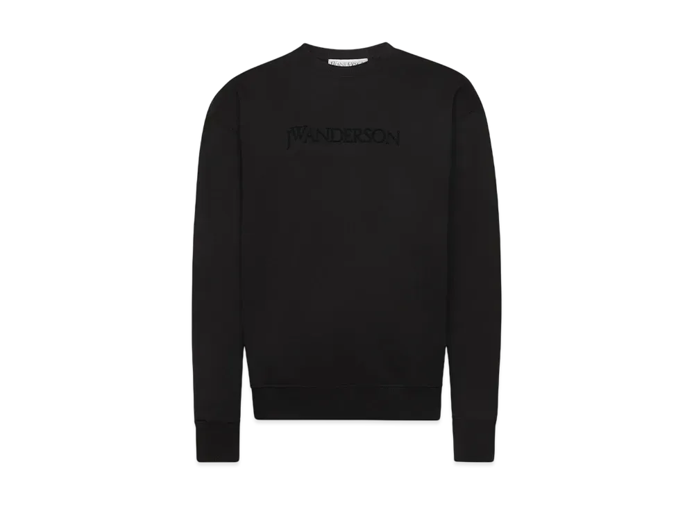 JW ANDERSON Logo Embroidered Sweatshirt "Black"