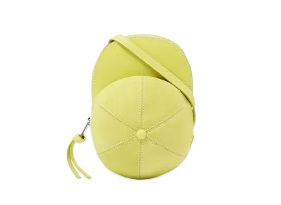 JW ANDERSON Medium Cap Suede Crossbody Bag "Yellow"