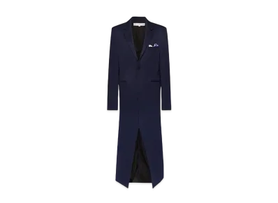 JW ANDERSON Satin Handkerchief Long Coat "Black"
