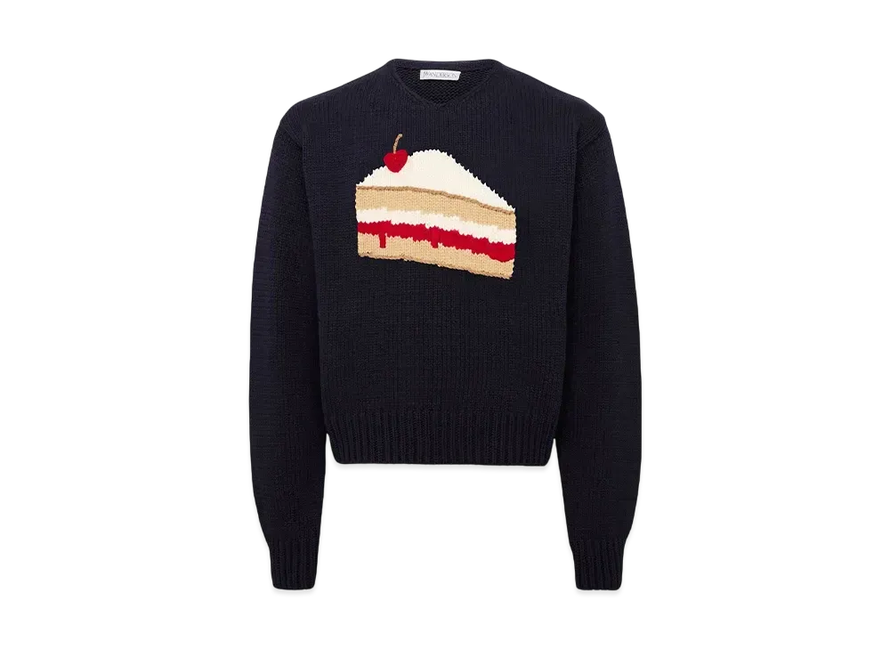 JW ANDERSON Cake Intarsia Sweater "Black"