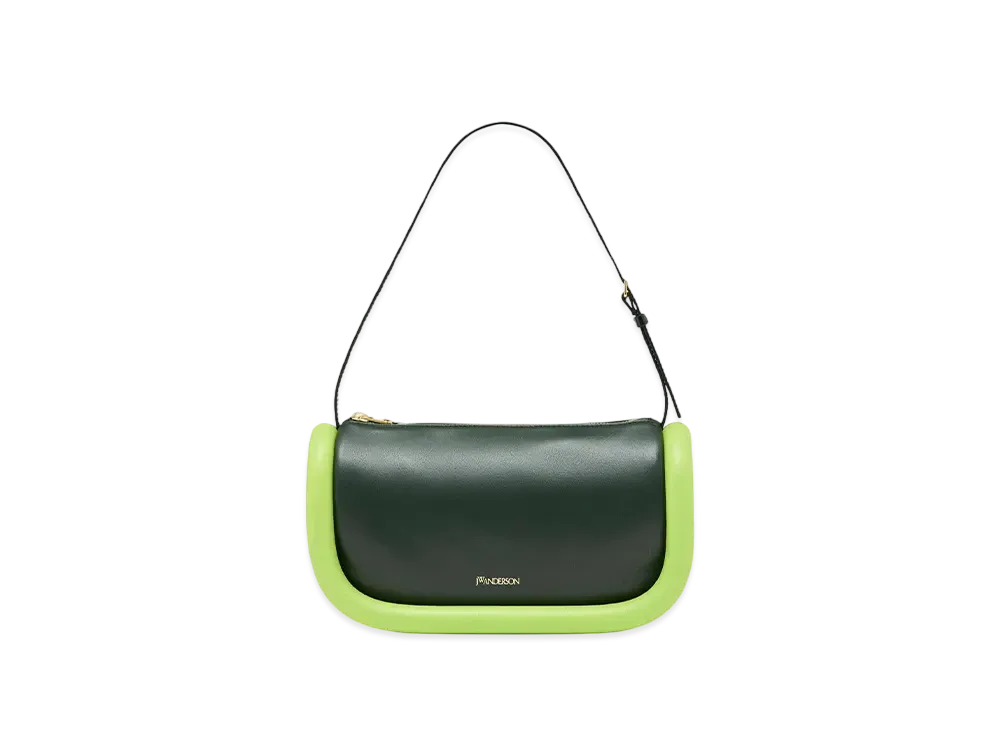 JW ANDERSON Bumper 15 Leather Shoulder Bag "Green"