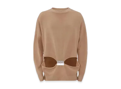 JW ANDERSON Hinge Crewneck Knit "Beige"